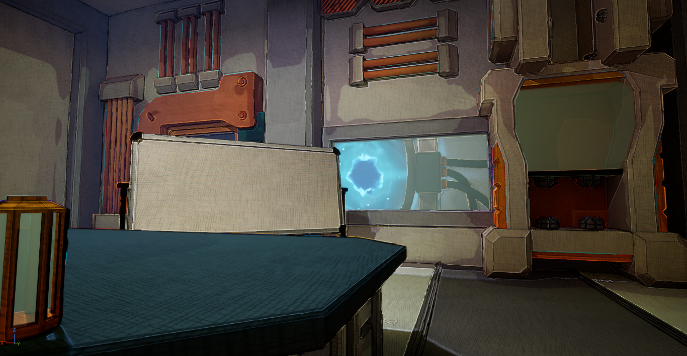 Back in 3 gameplay screenshot showing another area of the jam project.